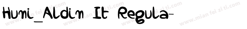 Huni_Aldin It Regula字体转换